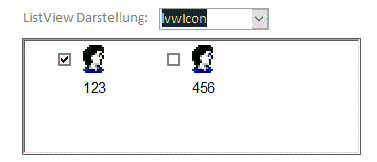 ListView in lvwIcon Ansicht